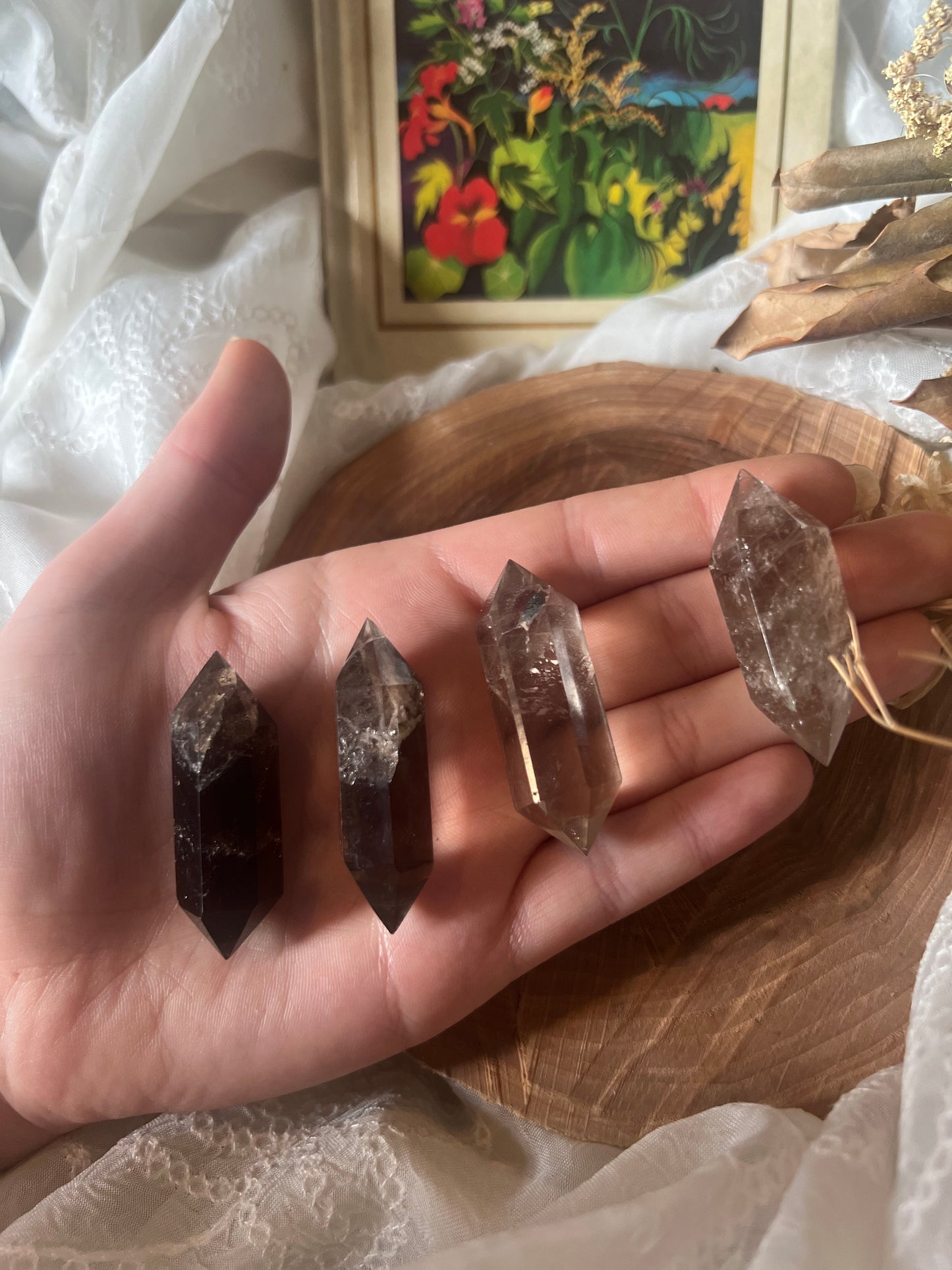 Small Smokey Quarts Double Sided Point (DT)
