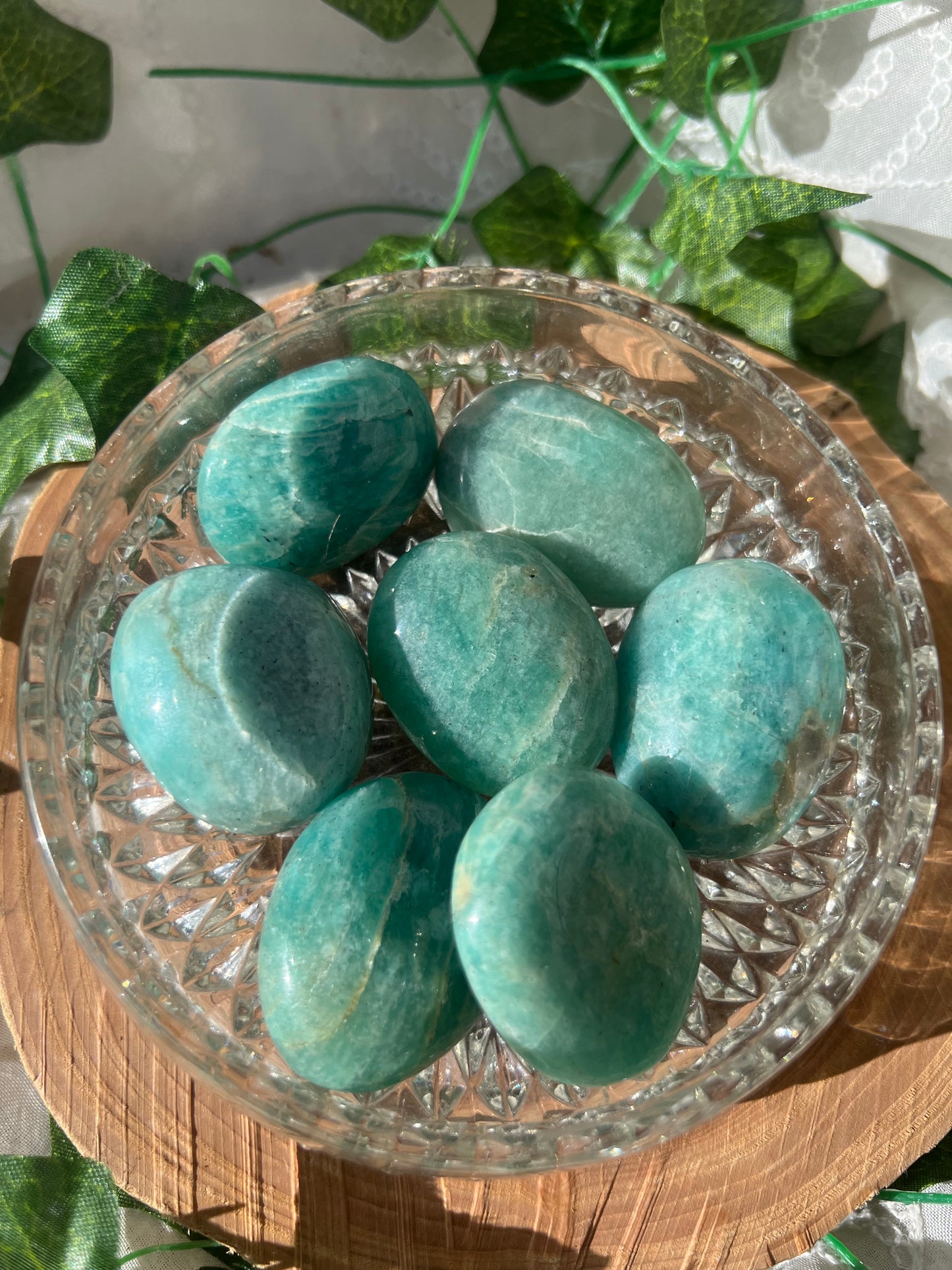 small amazonite palm stone/pebbles