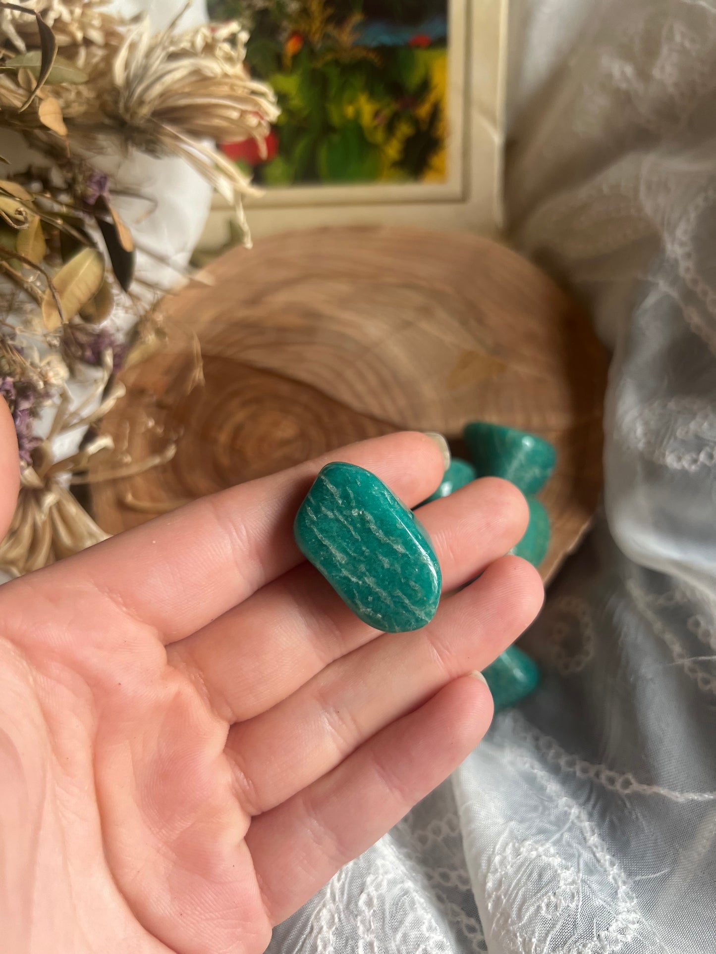 Amazonite tumble stone