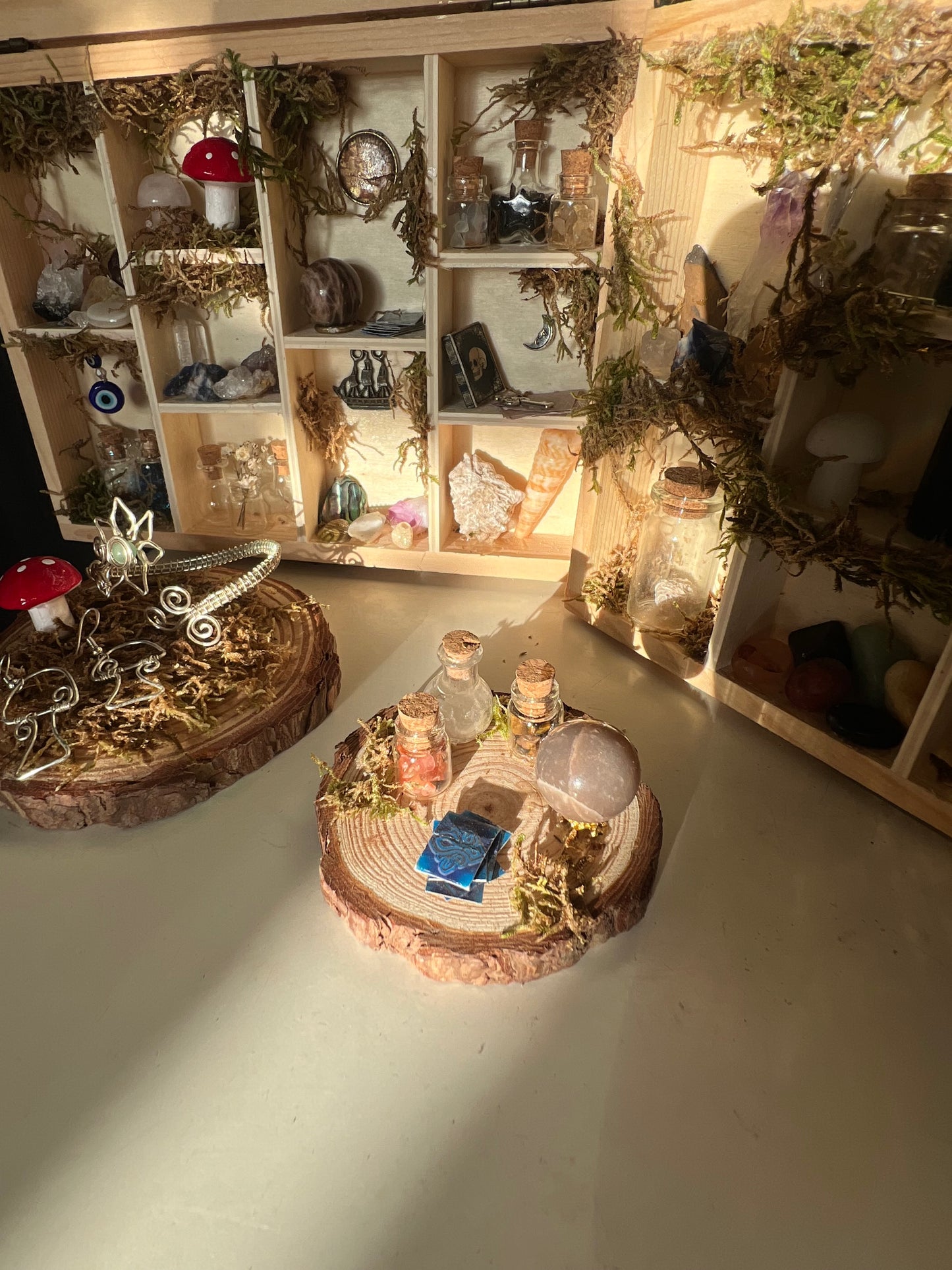 witchy fortune teller miniature scene display