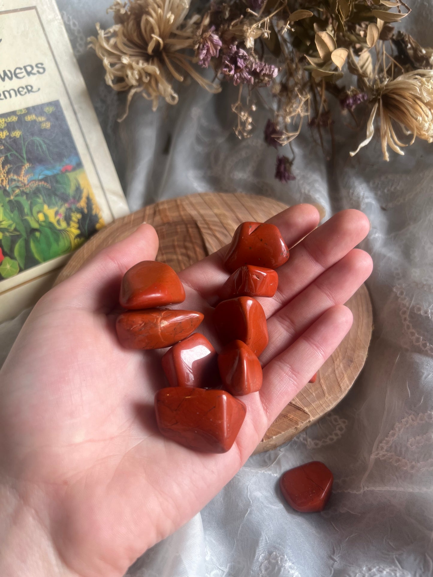 red jasper tumble stone