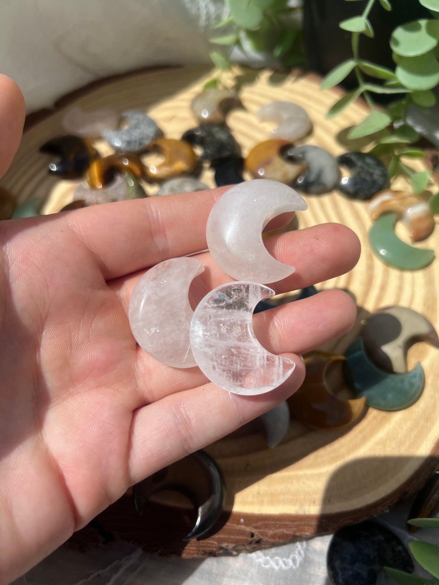 intuitively chosen large moon carving