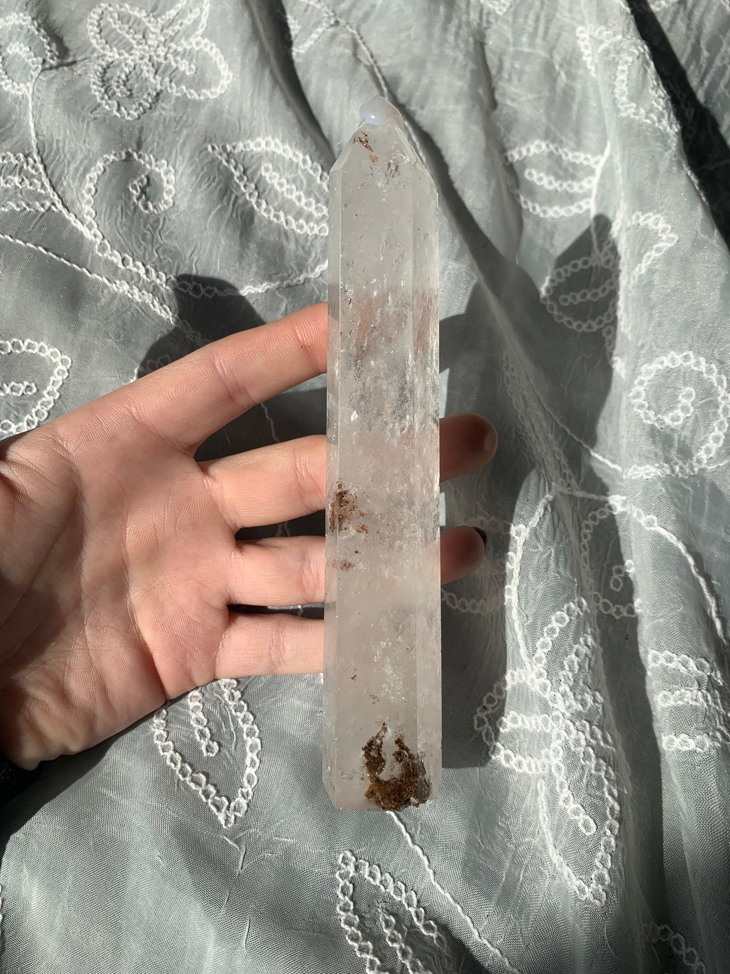 A grade clear quartz large tower