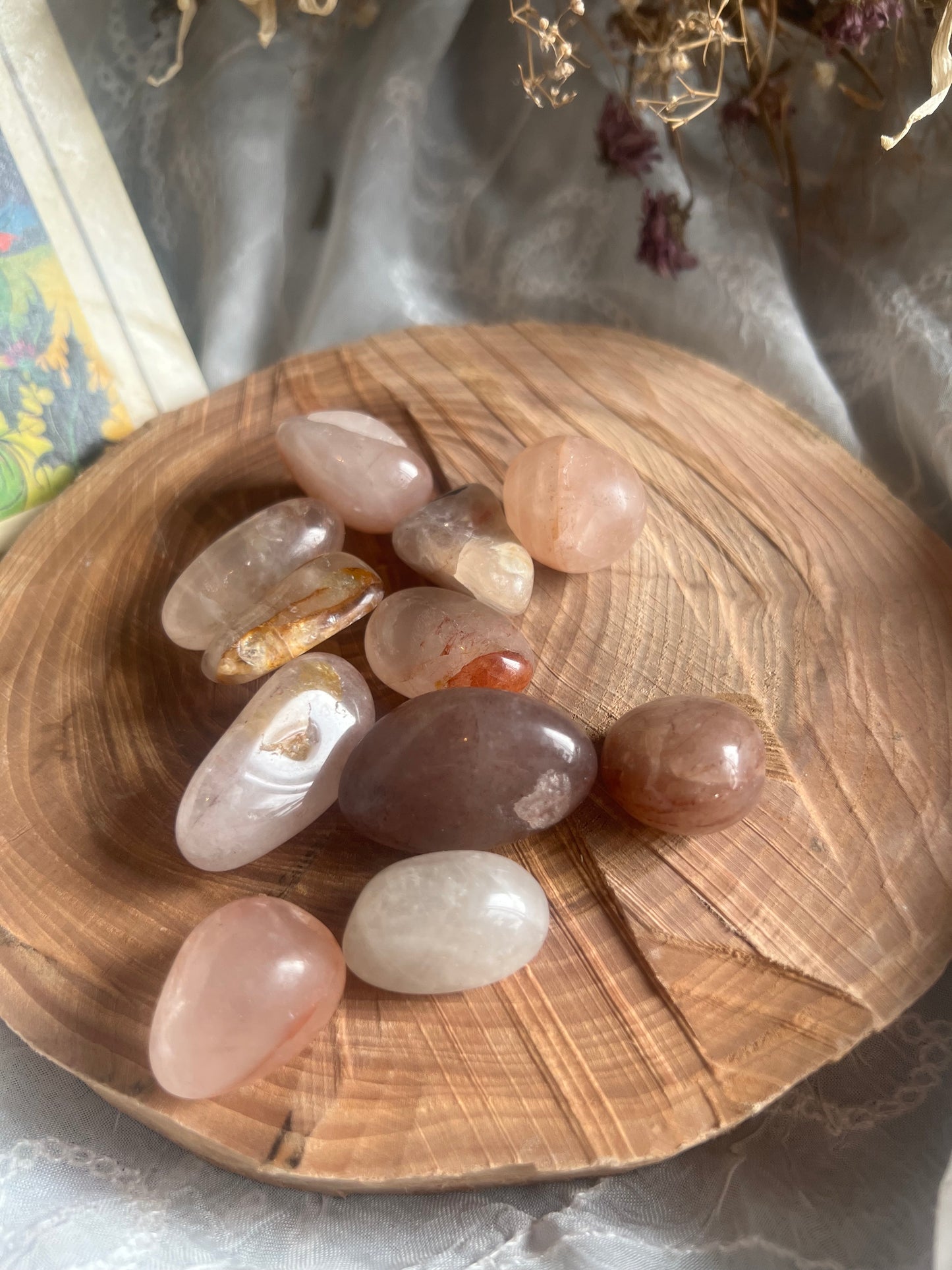 Fire Quartz tumble stone
