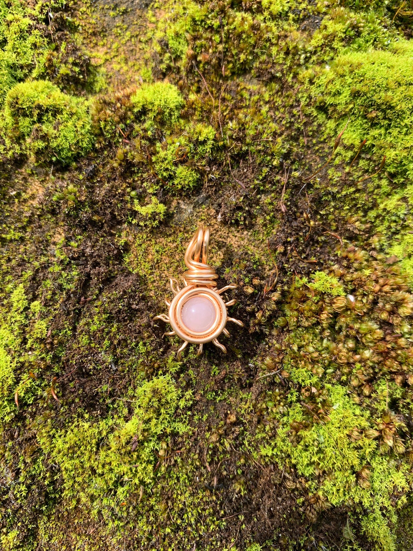 Gold Mini Crystal bead Sunshine necklace pendants