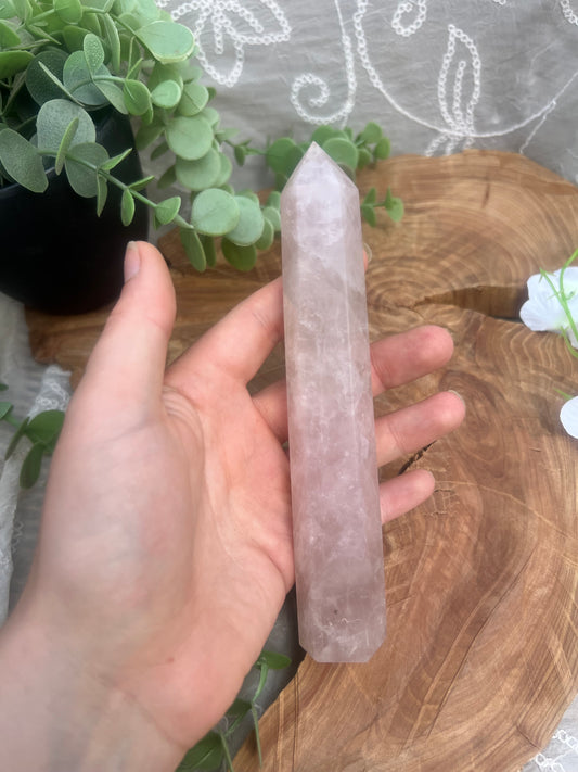 Large Rose Quartz tower