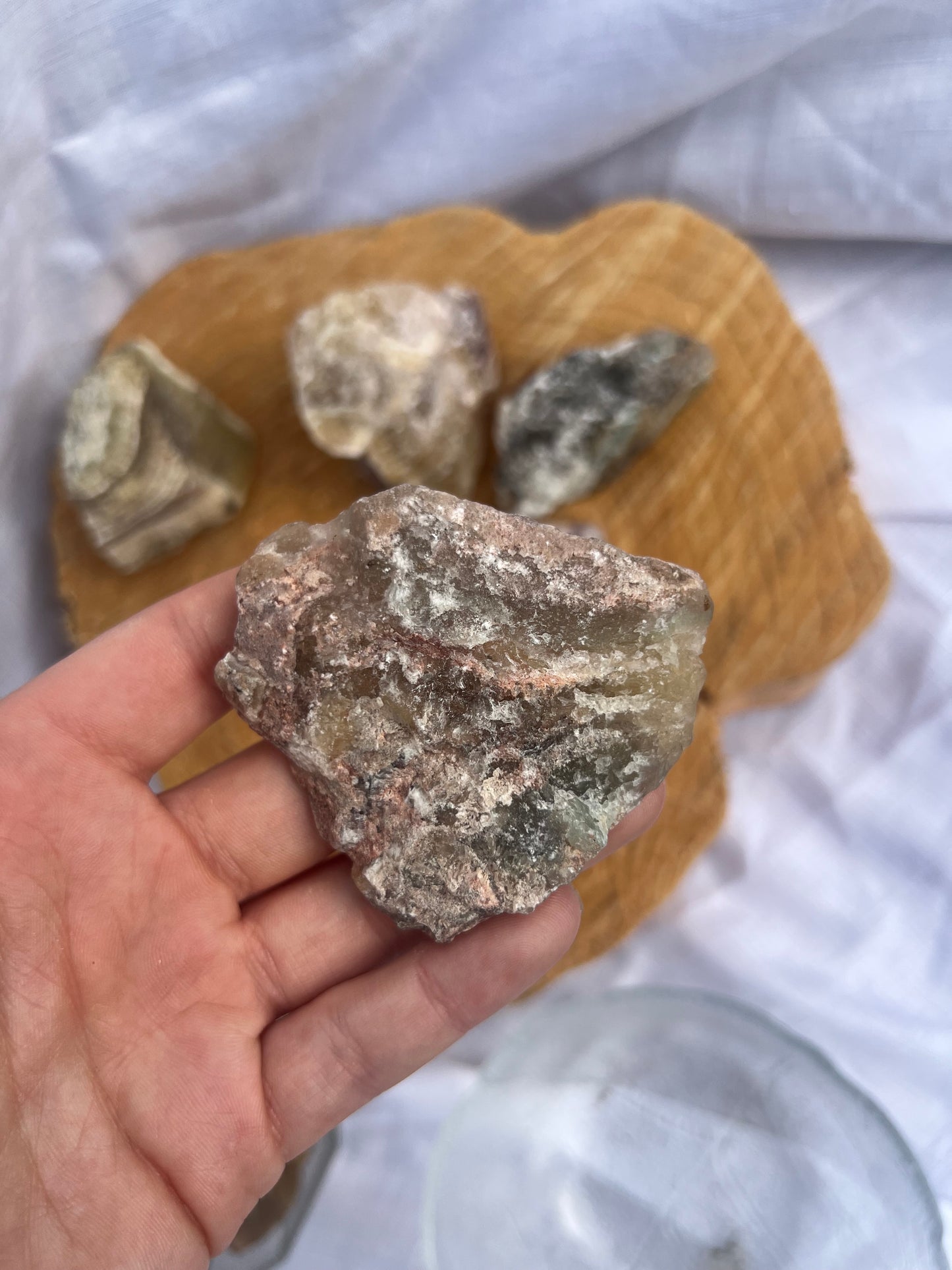 large raw flourite chunks