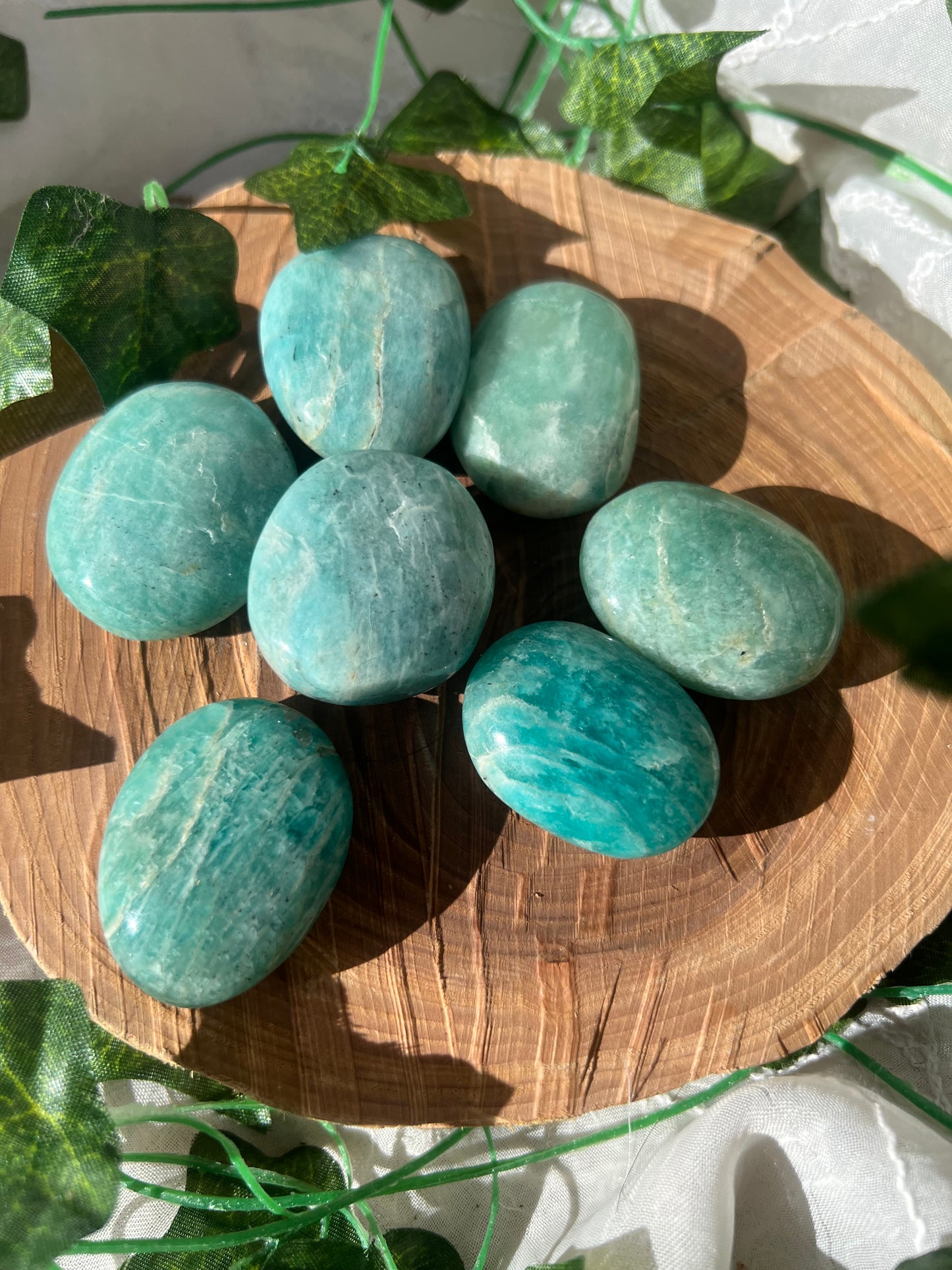 small amazonite palm stone/pebbles