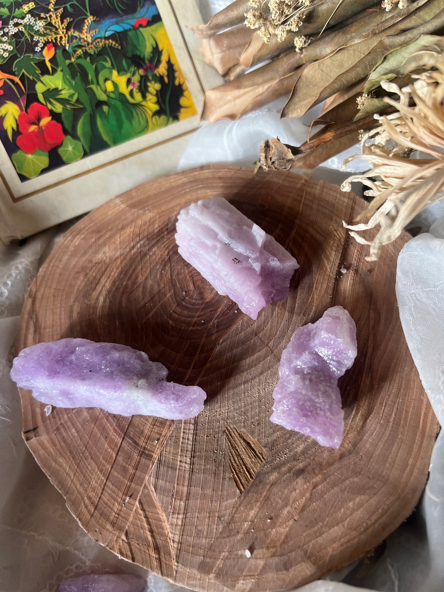 Raw Pink Kunzite Chunks