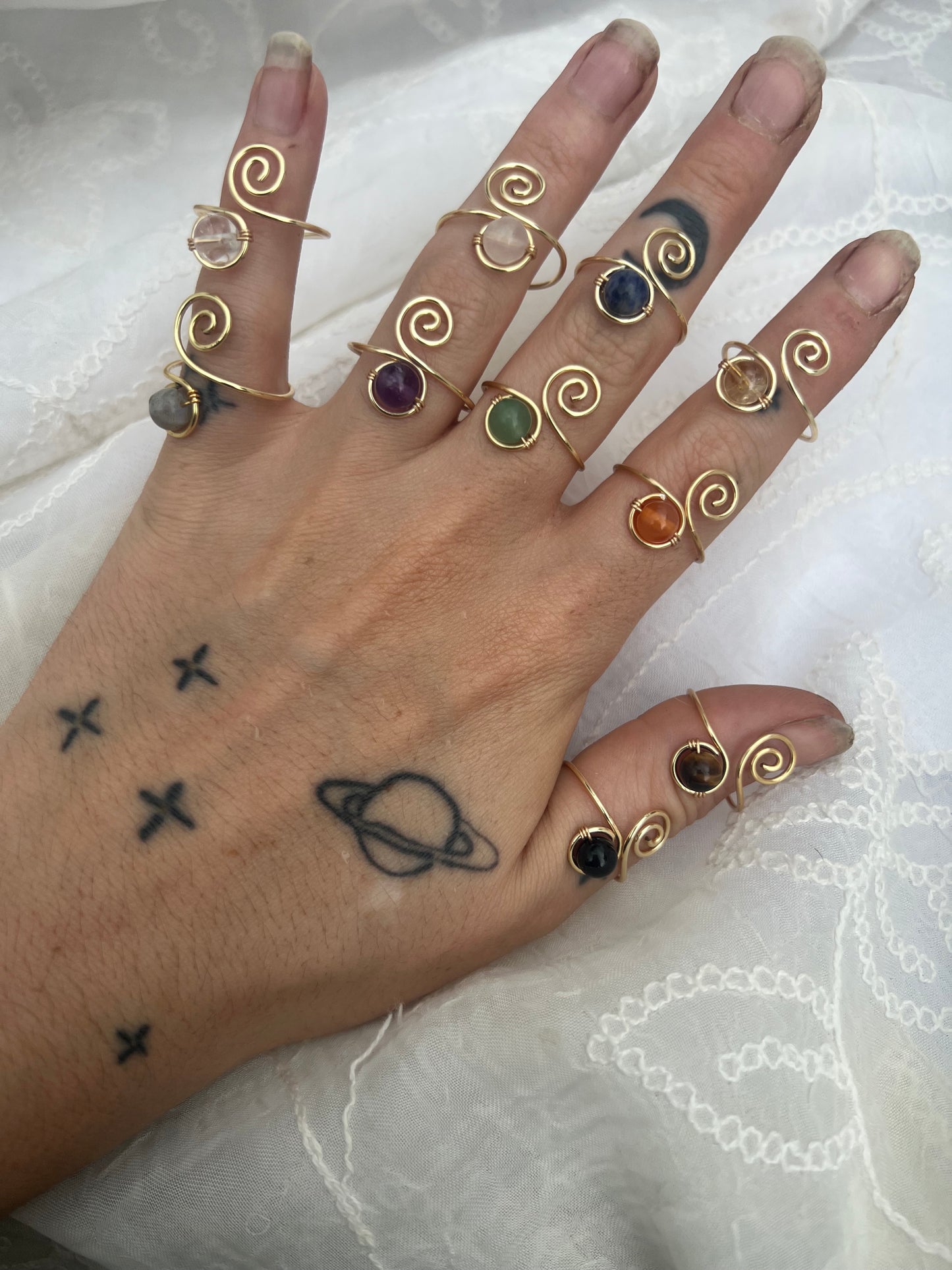 intuitively chosen Witchy Jewellery Mystery box -gold and silver