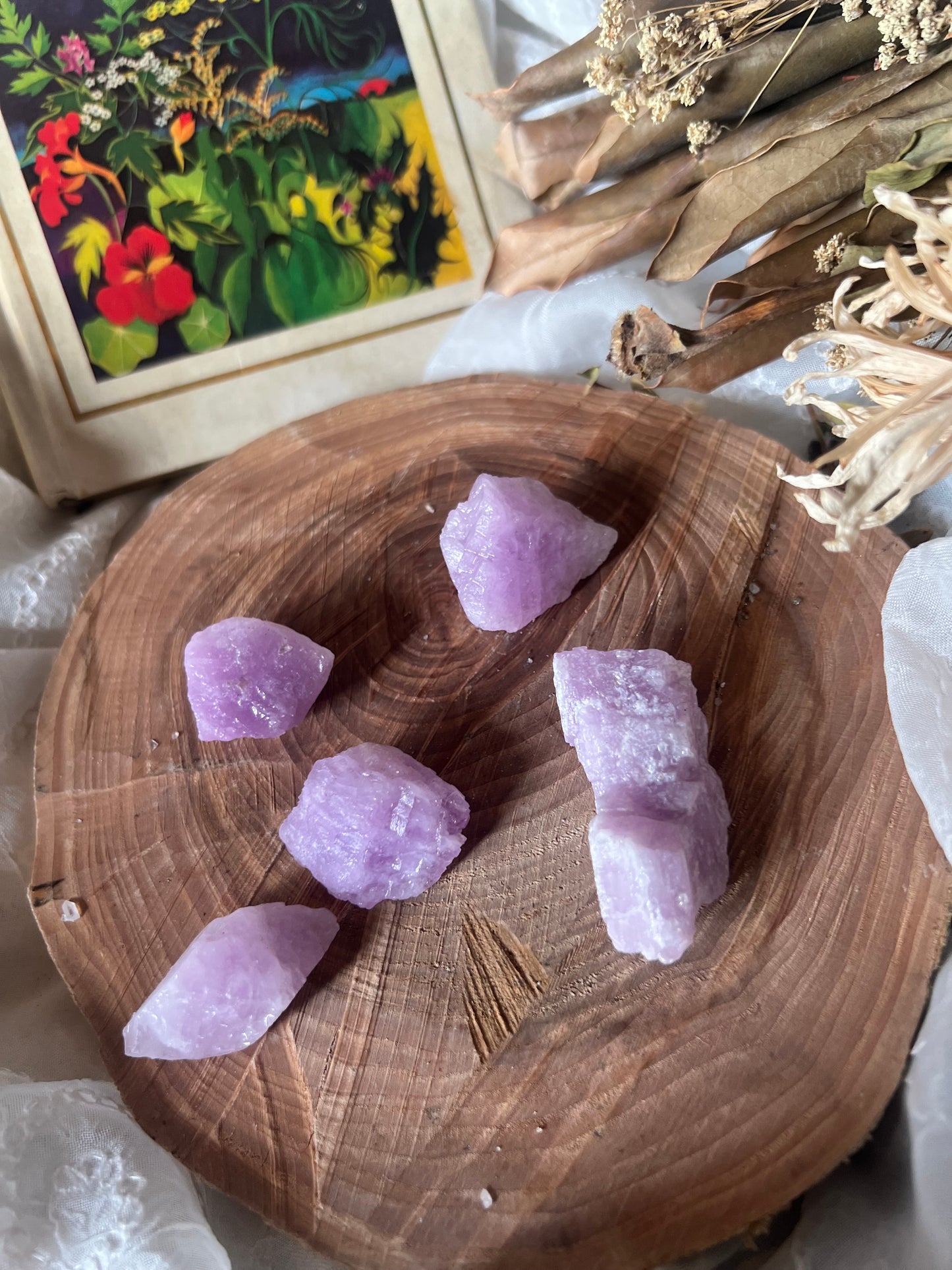 Raw Pink Kunzite Chunks