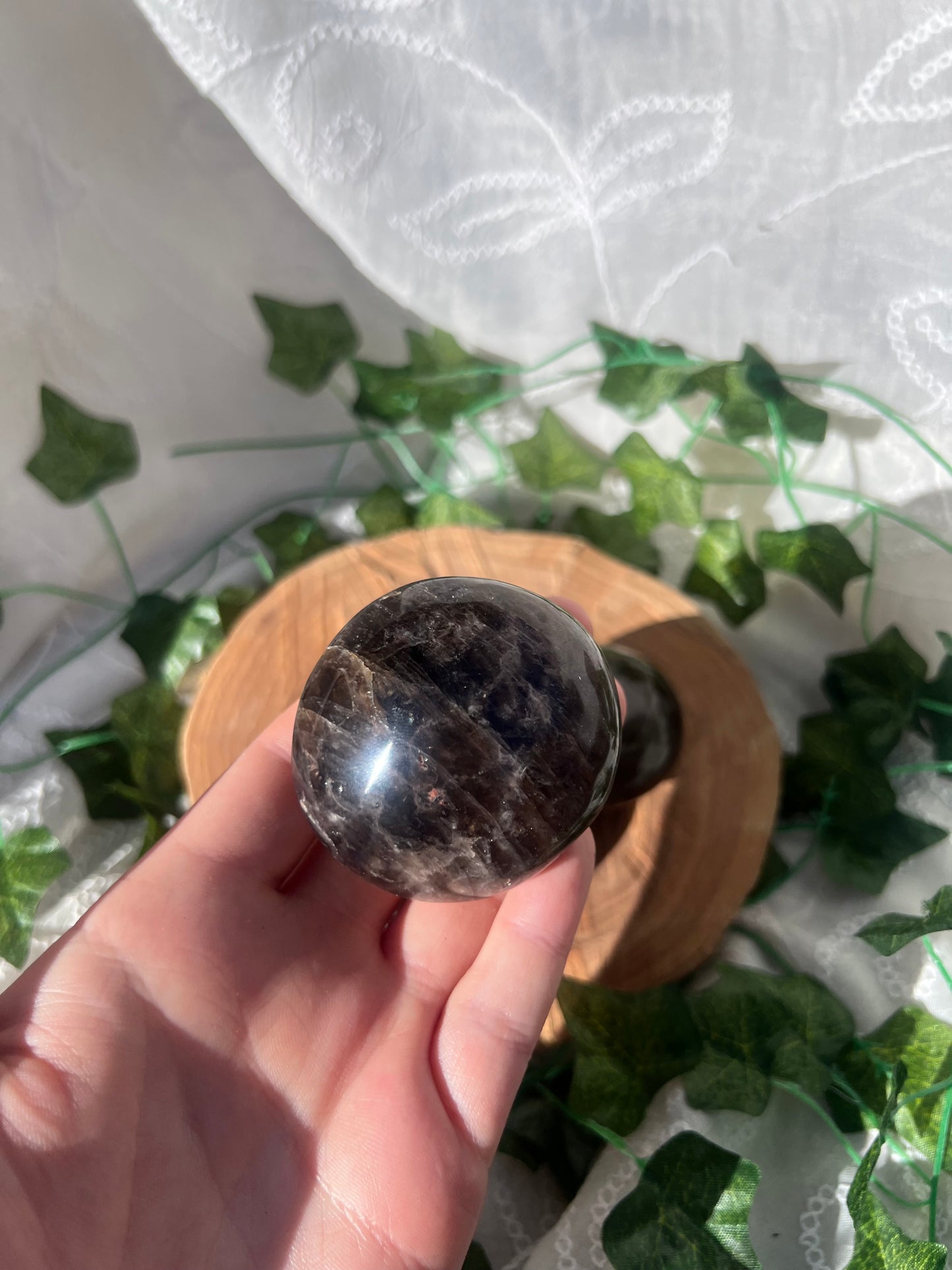 smokey quartz palm stone/pebbles