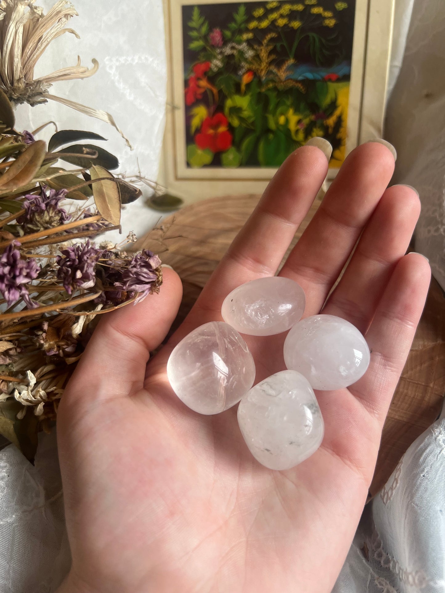 Quartz tumble stone