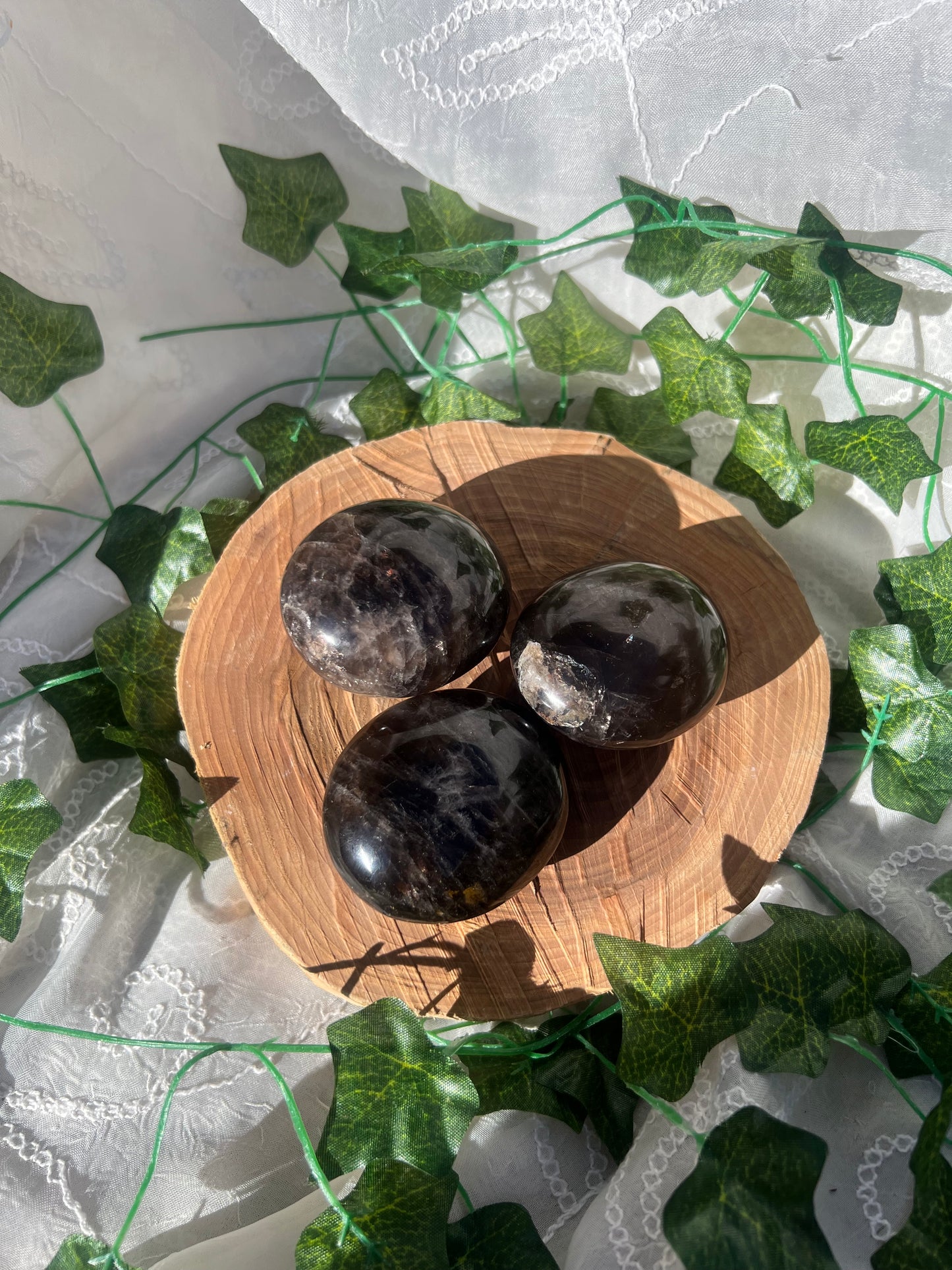 smokey quartz palm stone/pebbles