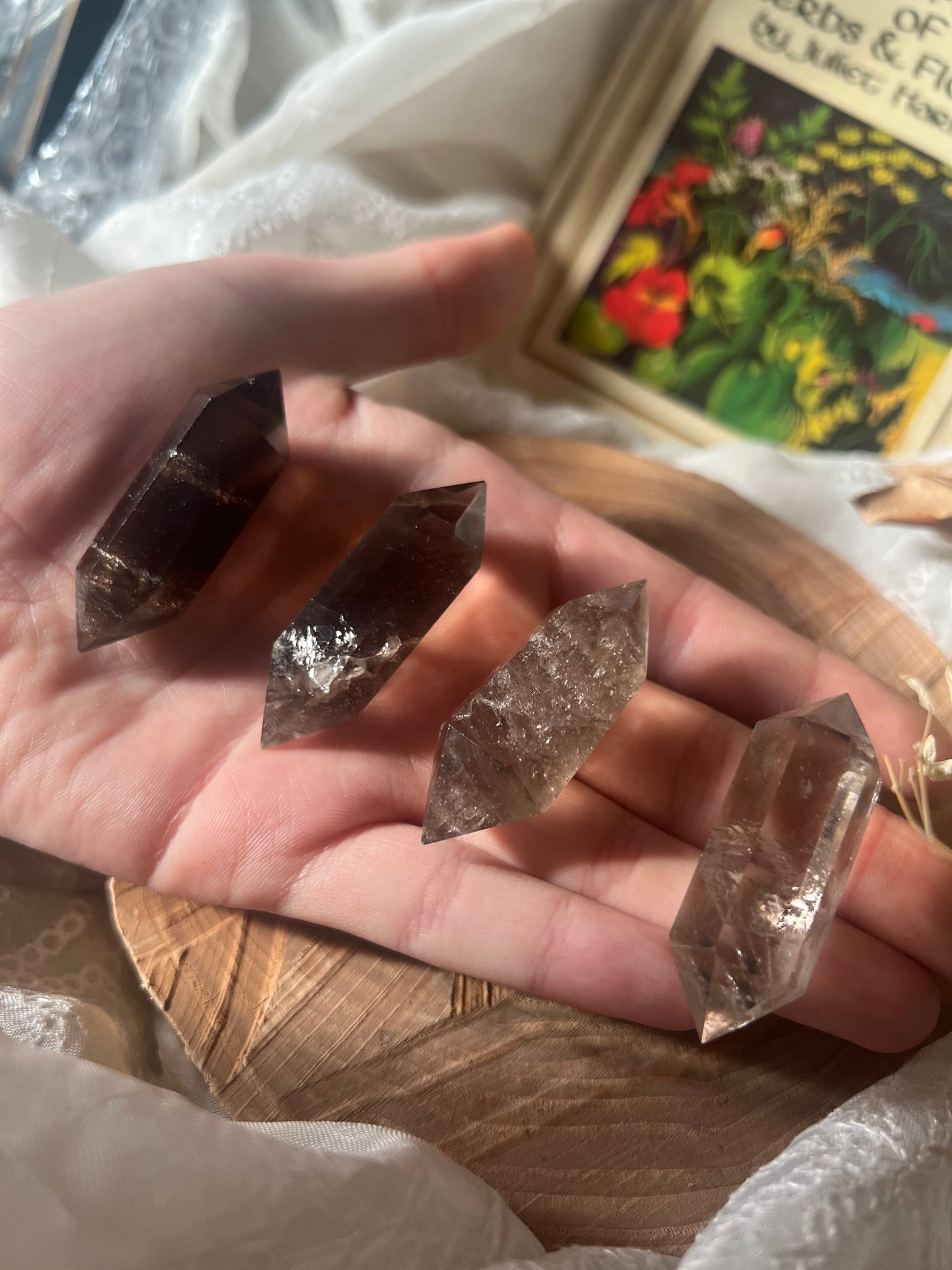 Small Smokey Quarts Double Sided Point (DT)