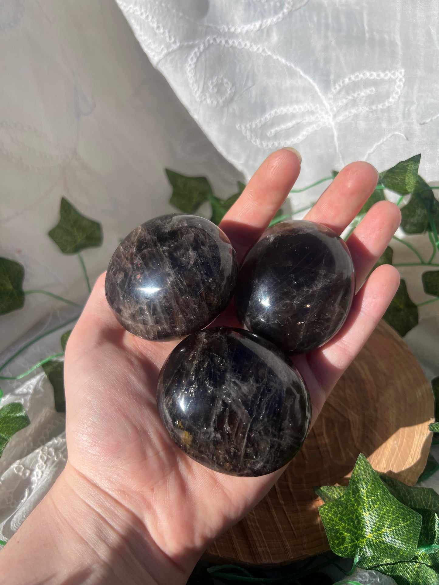 smokey quartz palm stone/pebbles