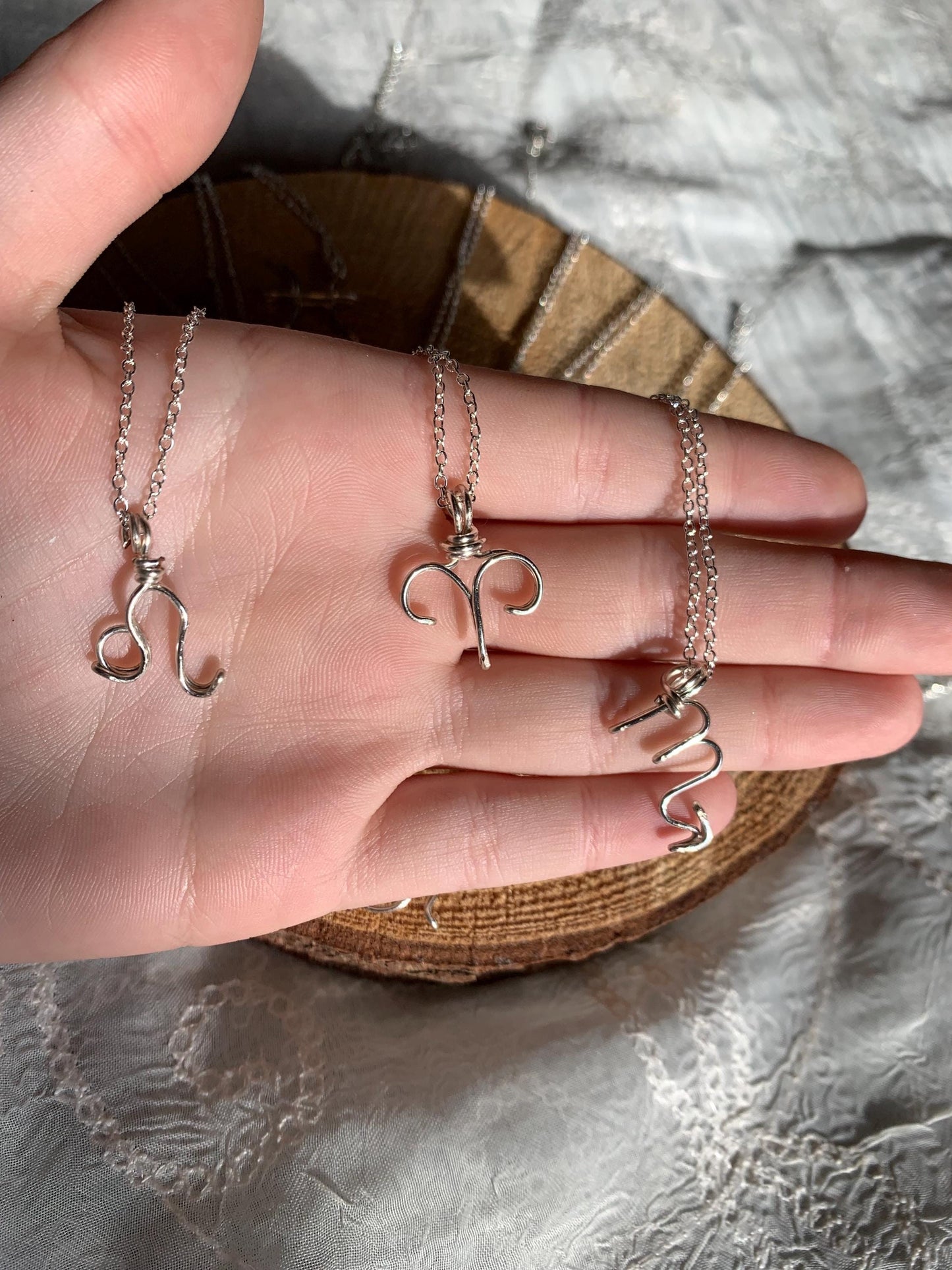 Wire Zodiac Symbol/Star Sign Necklace